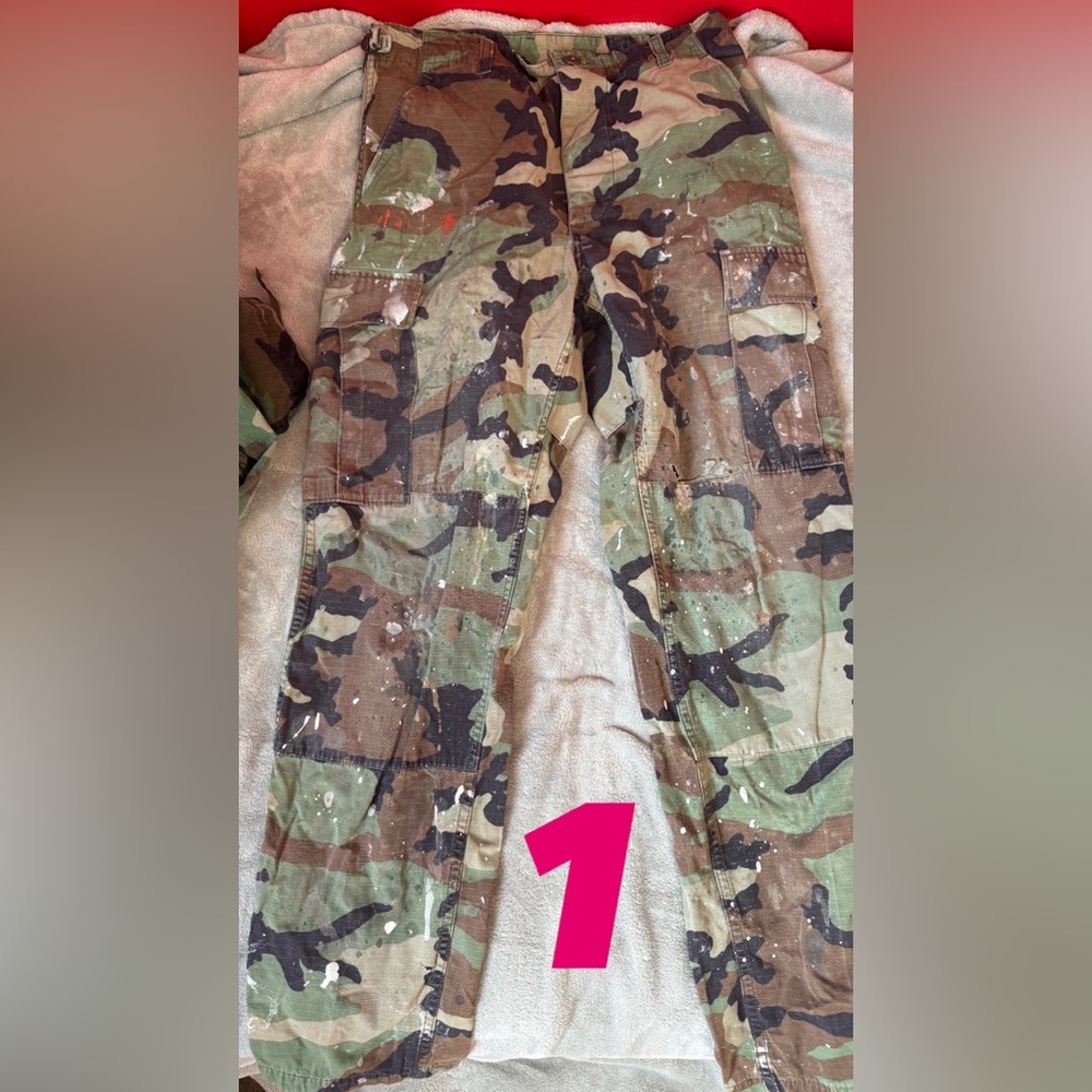 Camo cargo pants